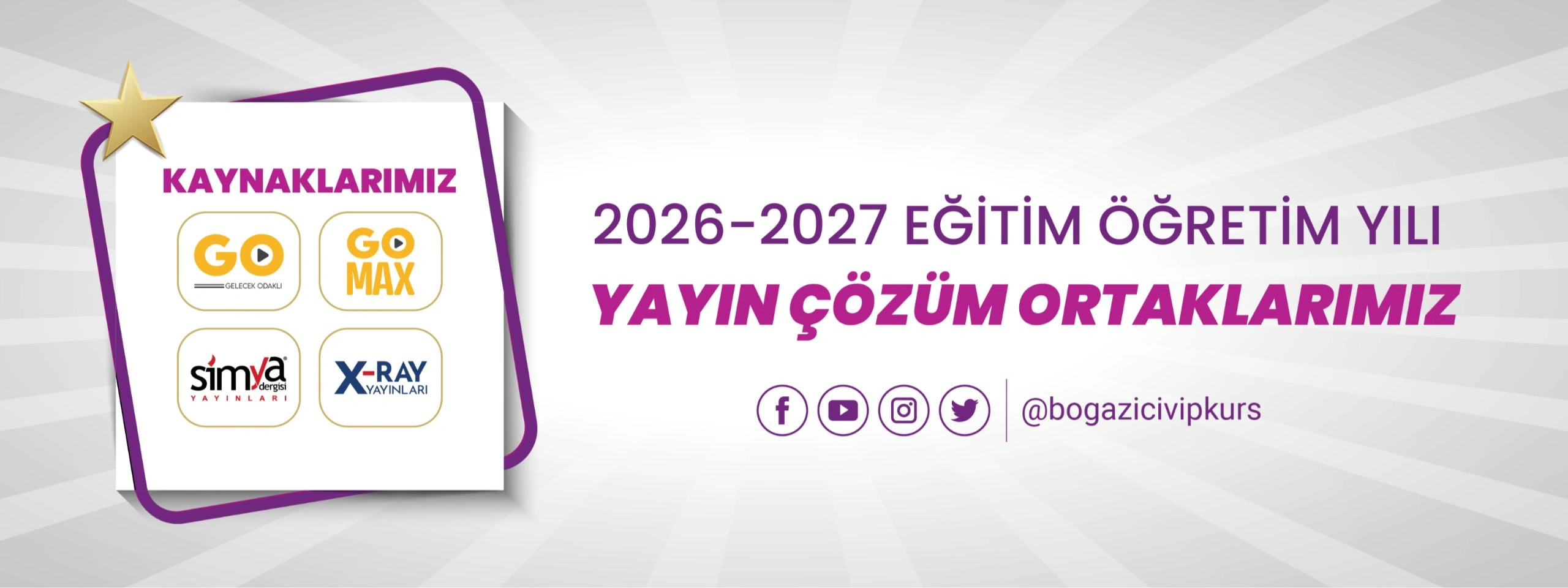 Boğaziçi VIP 2026 Yayın Çözüm Ortaklarımız